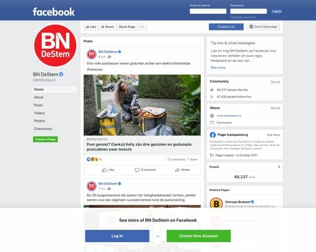 facebook BN De Stem
