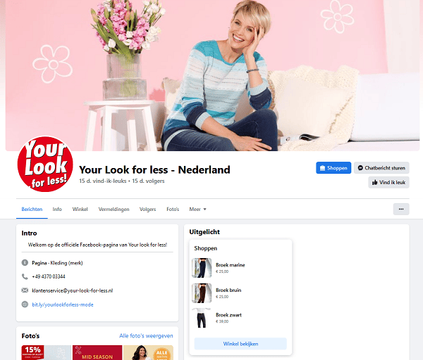 facebook Your look for less
