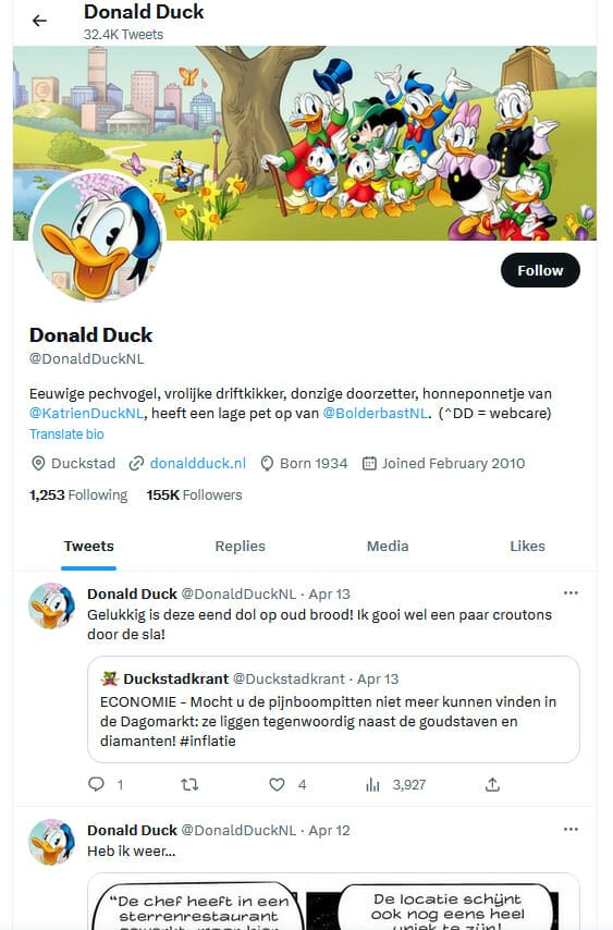 twitter donald duck