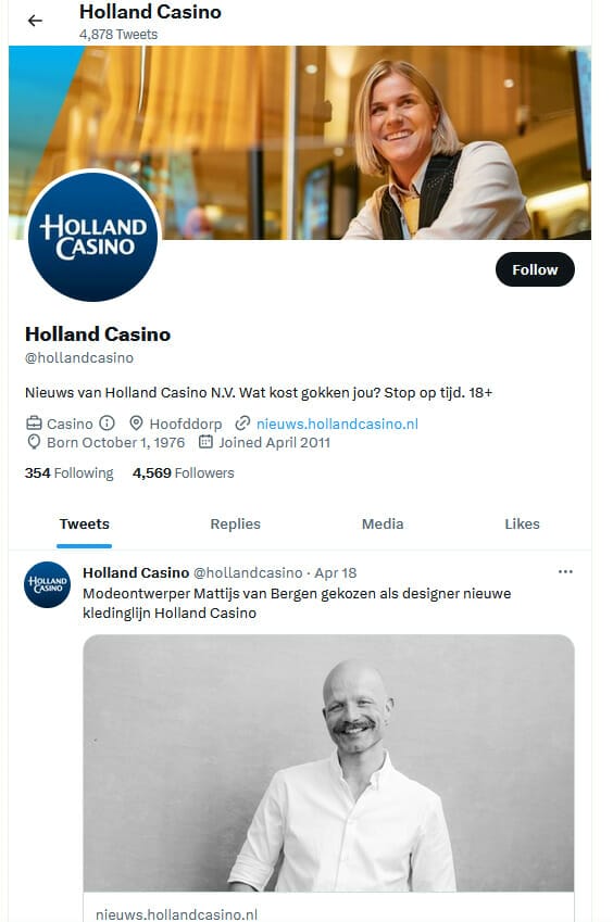 twitter holland casino