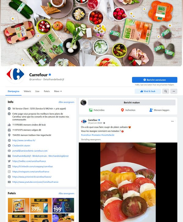 facebook Carrefour