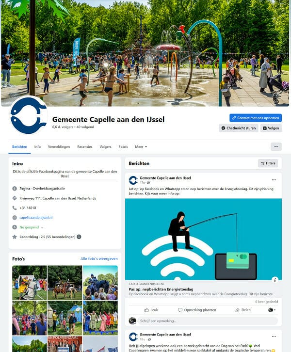 facebook Gemeente Capelle aan den ijssel