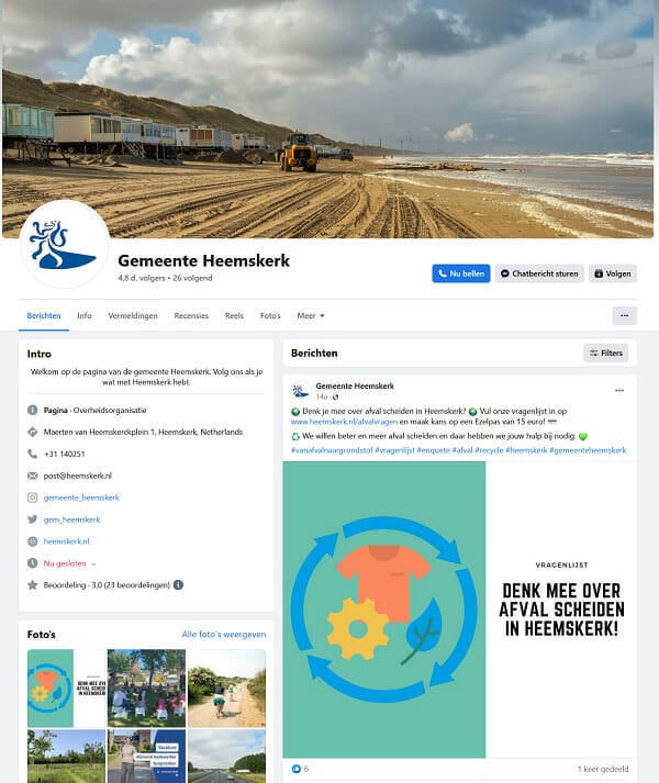 facebook Gemeente Heemskerk