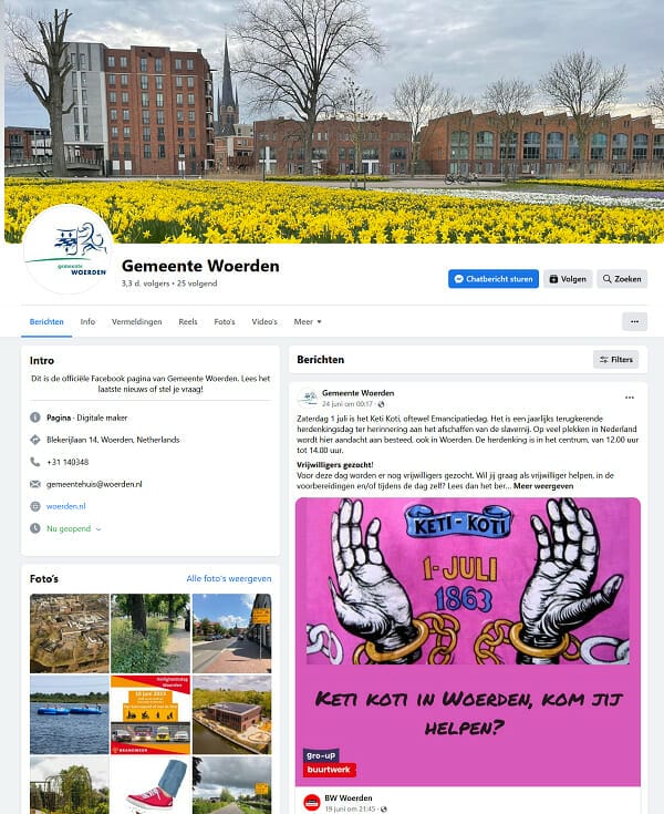 facebook Gemeente Woerden