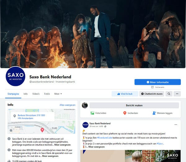 facebook Saxo bank