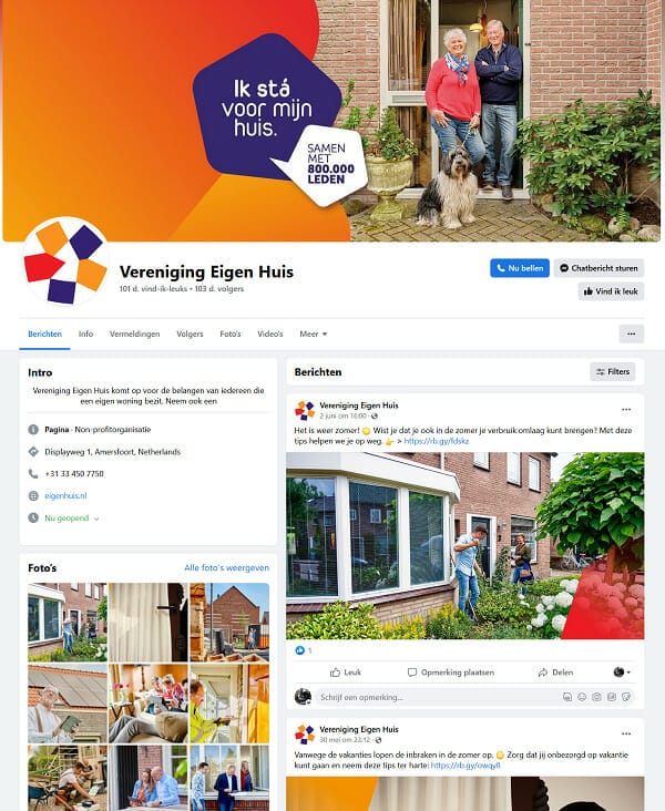 facebook Vereniging Eigen Huis