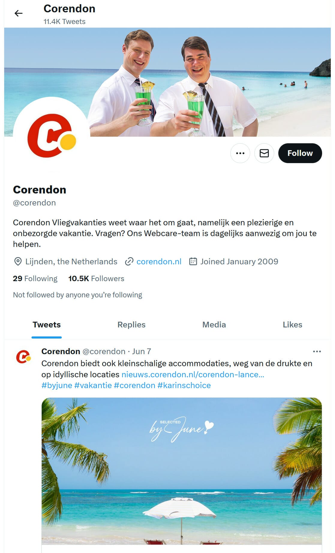 twitter Corendon Airlines