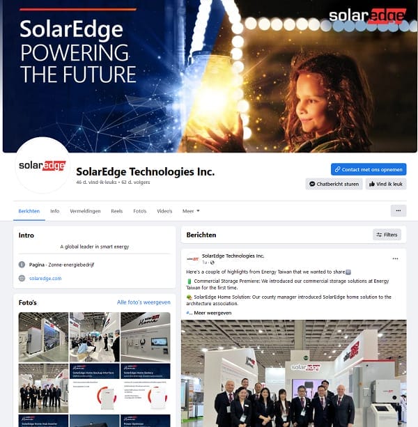 facebook Solaredge