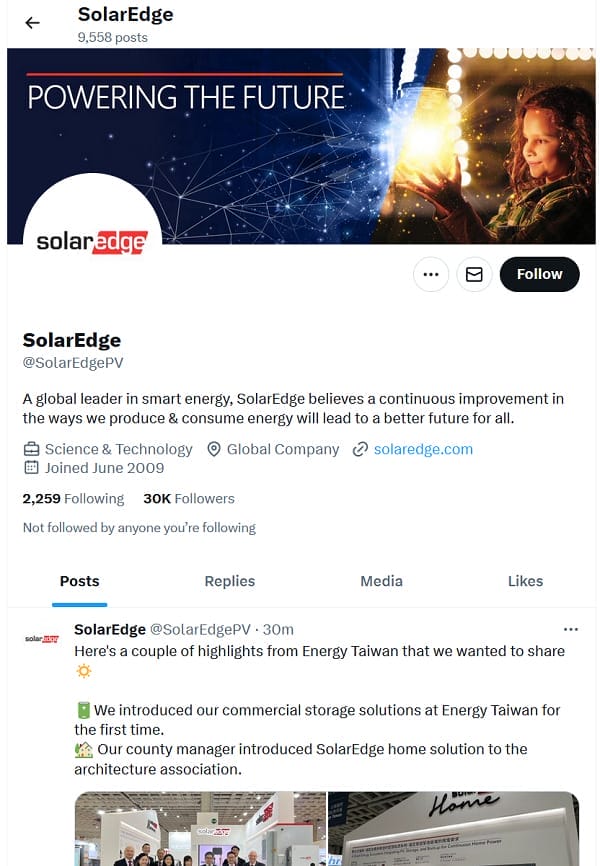 twitter Solaredge