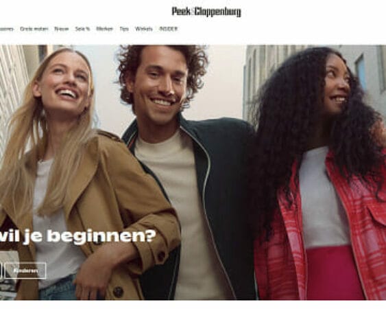 Peek en Cloppenburg website