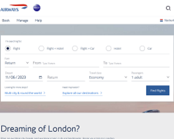 website British Airways