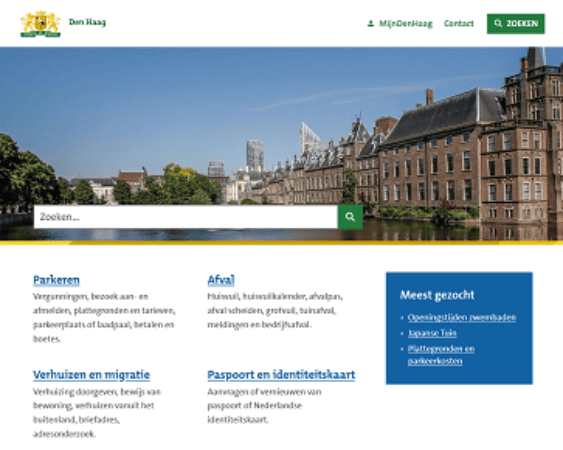 website Gemeente Den Haag