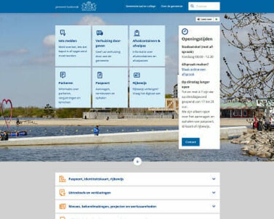 website Gemeente Harderwijk