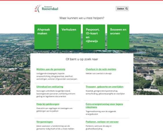 website Gemeente Roosendaal