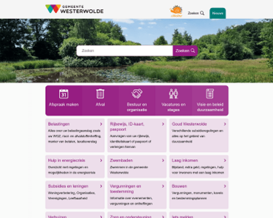 website Gemeente Westerwolde