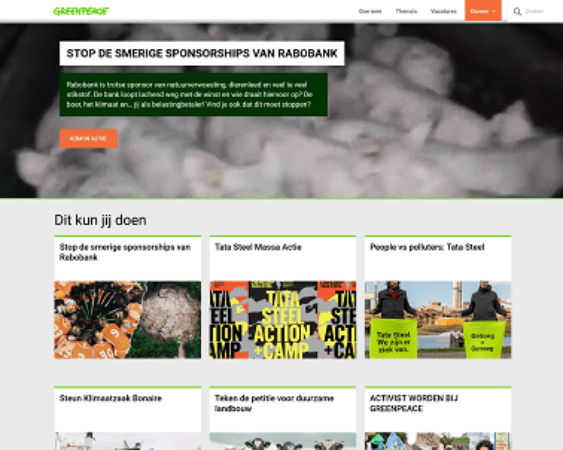 website Greenpeace