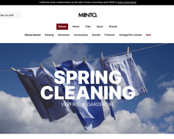 website Miinto