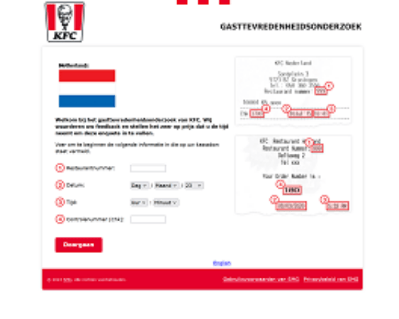 website Mijn KFC Ervaring