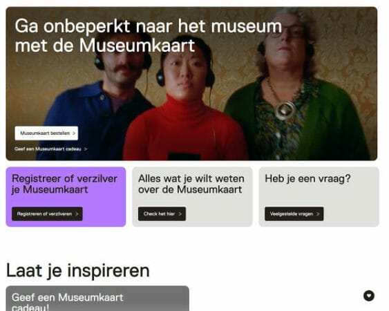 website Museumkaart