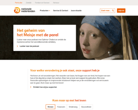 website Nationale Nederlanden